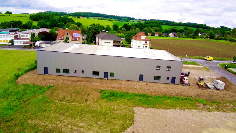 Wasch Prinz Betriebshalle in Detmold — Luftaufnahme